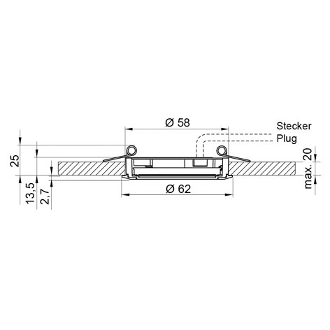 ELEKTRA LD8001 58 LED Deckenleucte, 230V