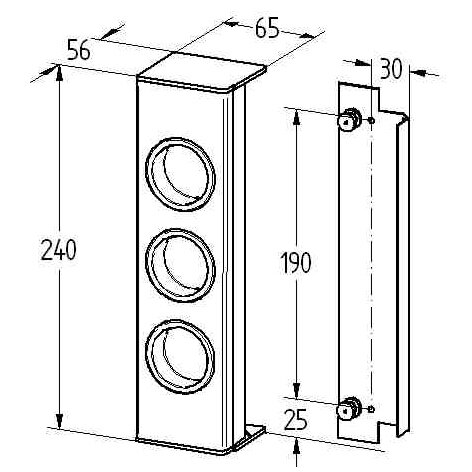 THEBO ST3003 Auf- Einbau Steckdose