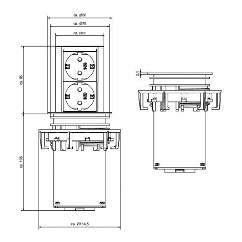 BACHMANN Elevator Einbau Steckdose