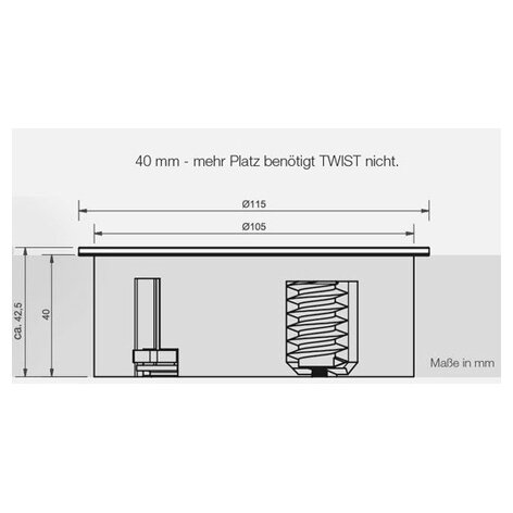 BACHMANN TWIST Einbau Steckdose
