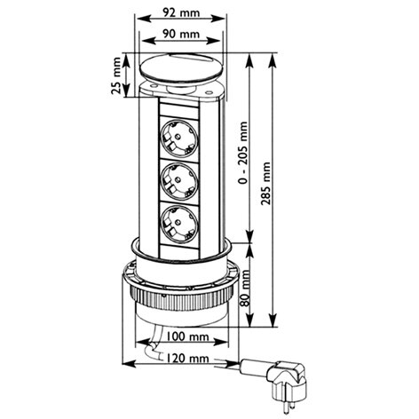 EVOLINE PowerPort Einbau Steckdose