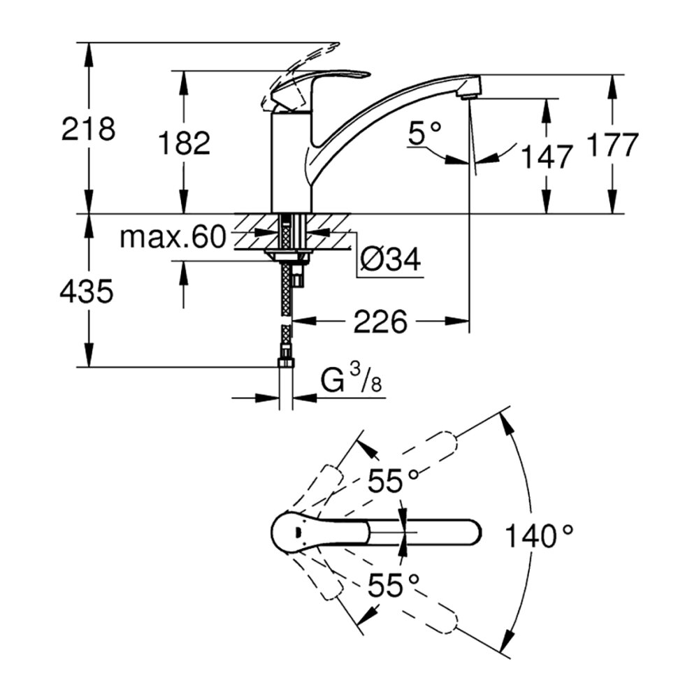 GROHE Eurosmart Küchenarmatur