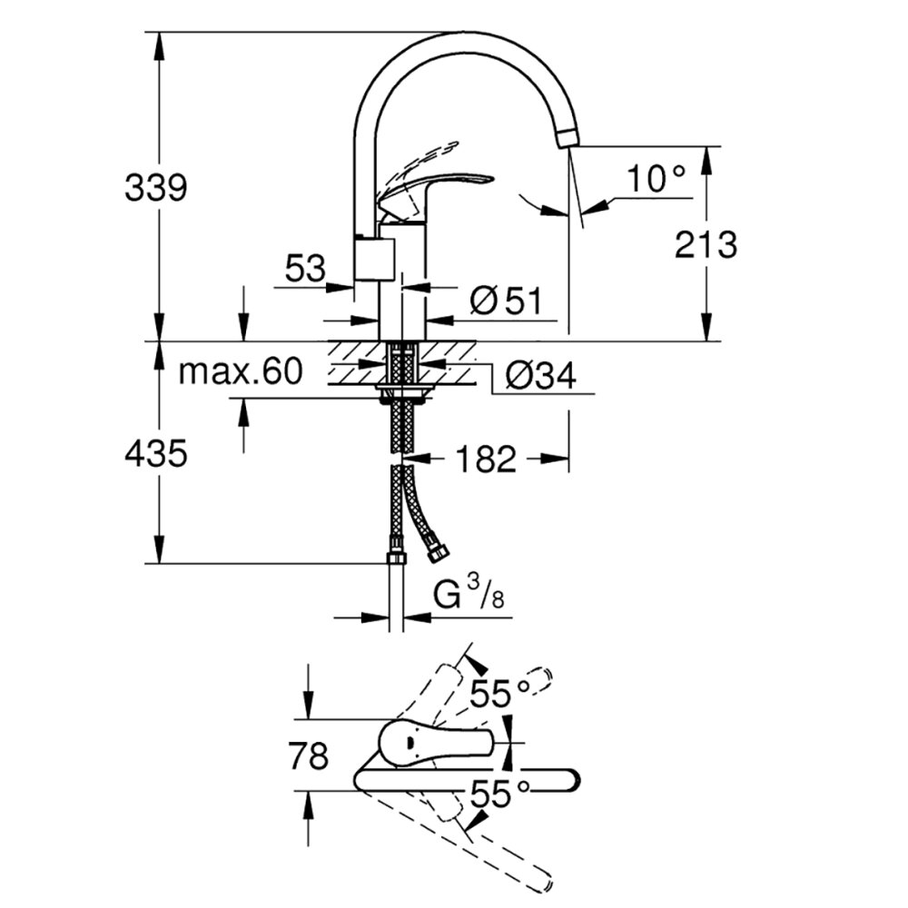 GROHE Eurosmart Küchenarmatur