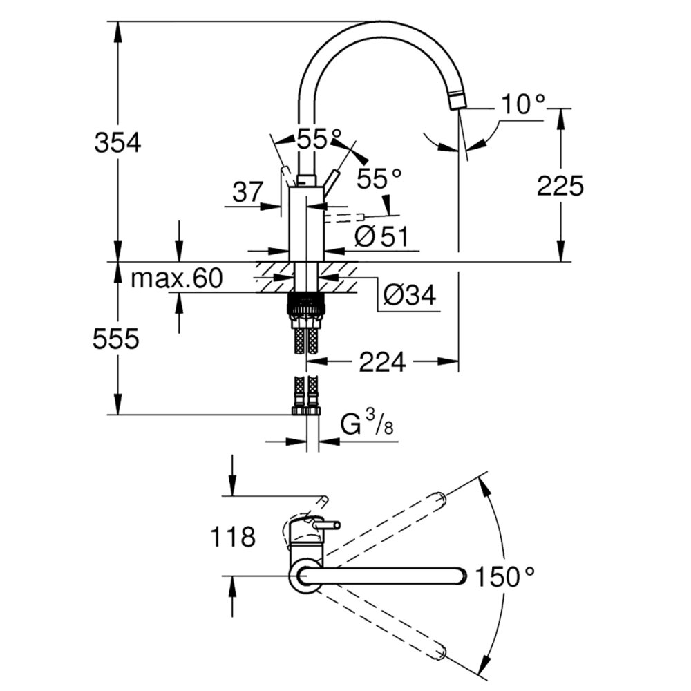 GROHE Concetto Küchenarmatur