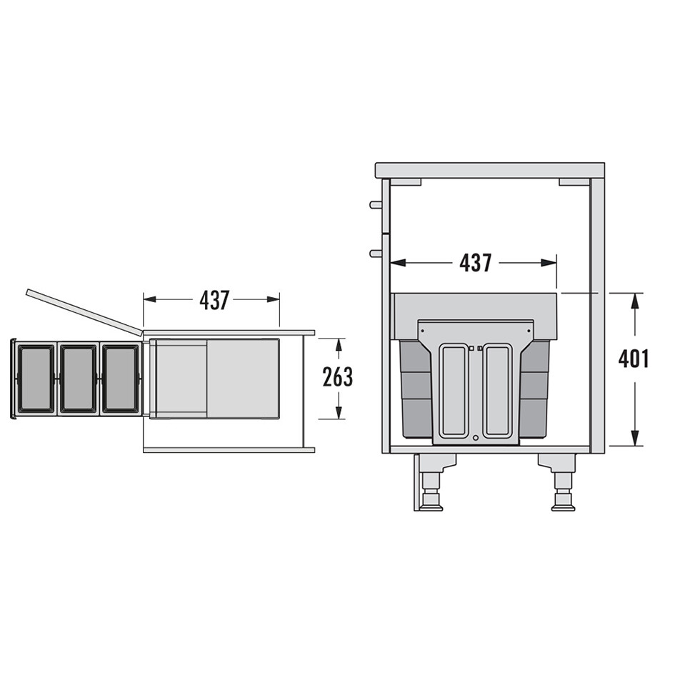 HAILO Tandem Abfallsammler
