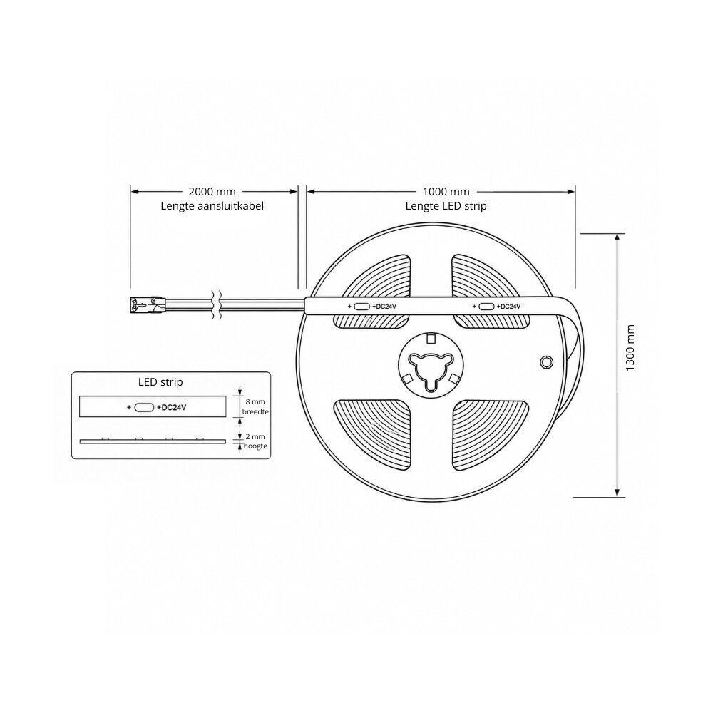 CARESSI NoPoint COB LED-Streifen