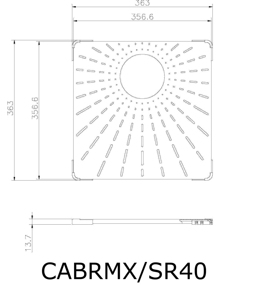 CARESSI CABRMX40 Bodengitter