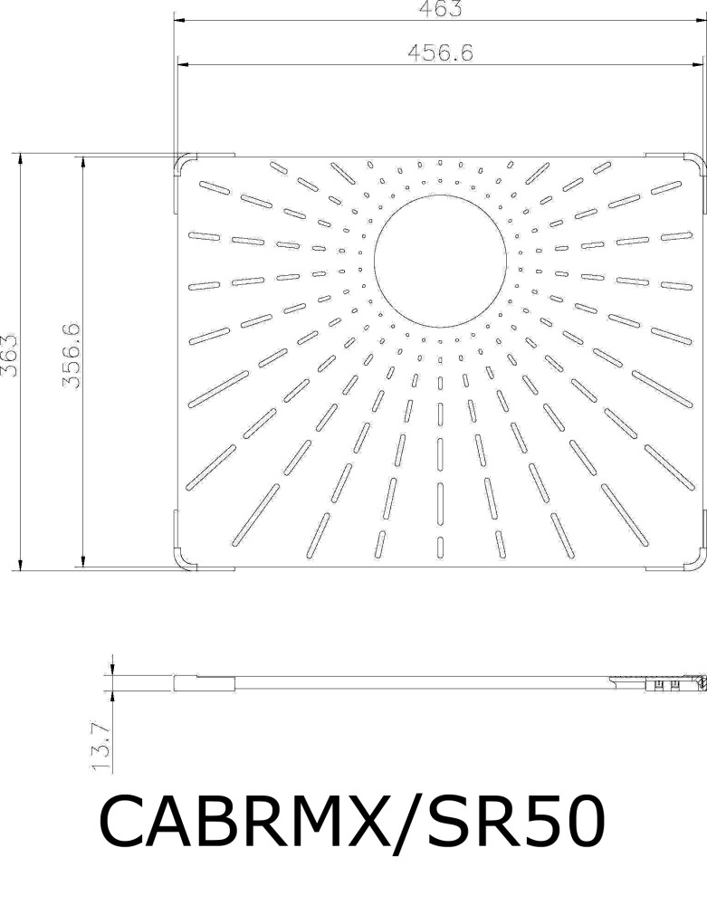 CARESSI CABRMX50 Bodengitter