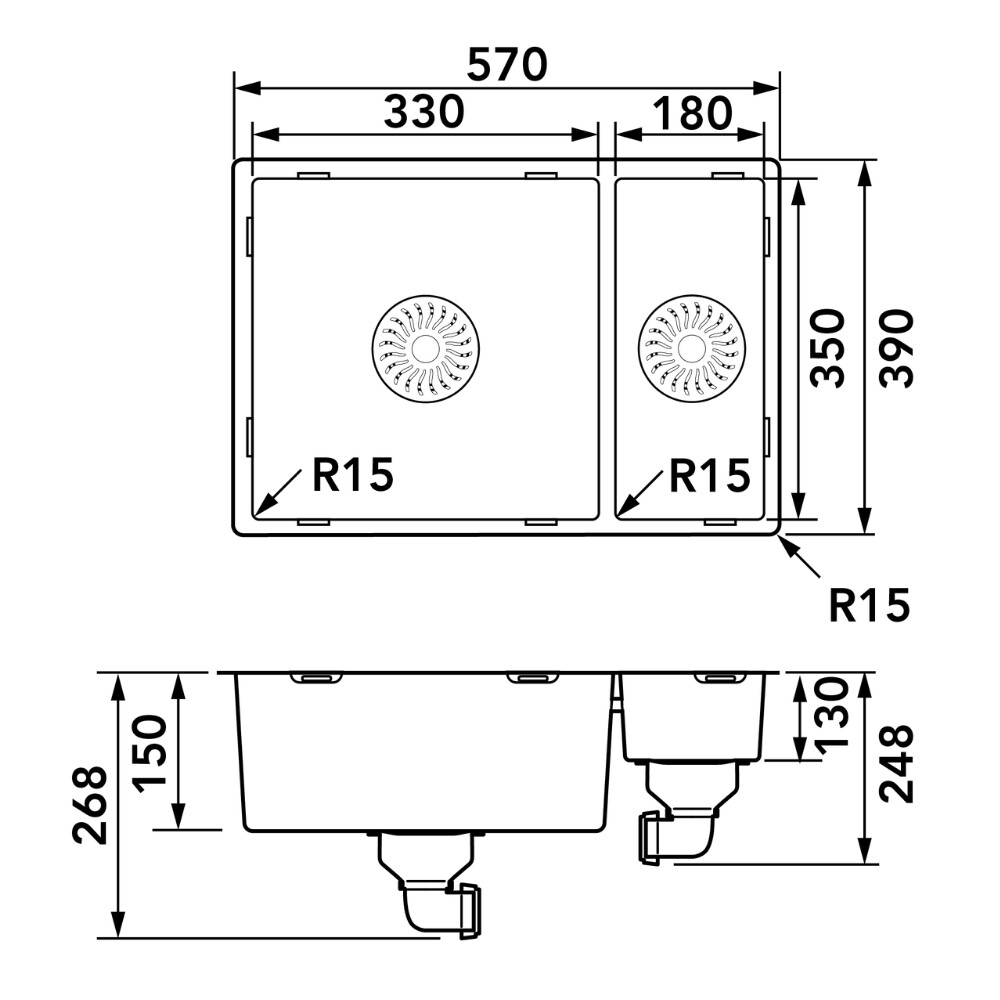 CARESSI CABL3318R15 RVS caressi-cabl3318r15-rvs