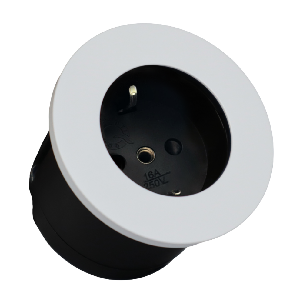 CARESSI CAPS Contactdoos Wit
